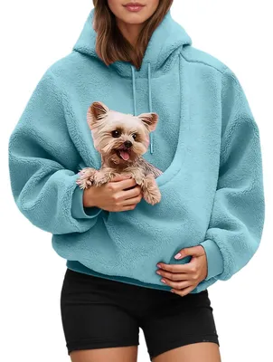 Produktbild von Elzusha - Oversized Kapuzenpullover mit Katzenprint für Damen