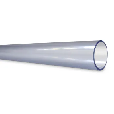 Produktbild von d 63 PVC Rohr ohne Muffe transparent 1,0 m