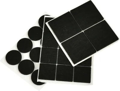 Obrázek produktu pro GEKO Samolepící plstěné podložky pod nábytek 28ks, kulaté 25mm, čtvercové 25x25mm a 40x40mm G29812