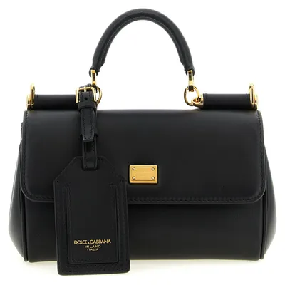 Obrázek produktu pro Kožená kabelka Dolce & Gabbana z telecí kůže, barva černá, model BB7864B732180999