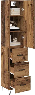 Produktbild von vidaXL Highboard Altholz 34,5 x 34 x 90 cm Holzwerkstoff