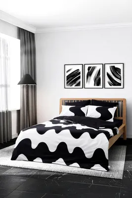 Produktbild von L'essentiel Maison, Ranforce Bettwäsche Set (200x200 cm) Schwarz, 100% Baumwolle, 2 Kissenbezüge