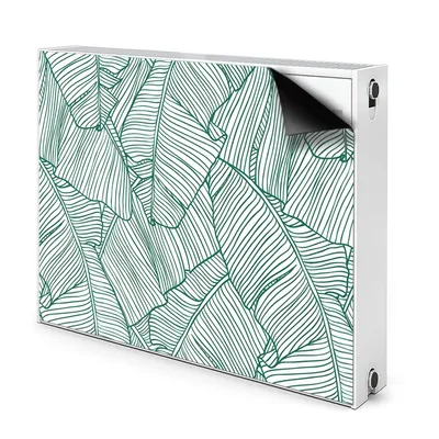 Produktbild von Magnet Verkleidung Abdeckung Heizkörperabdeckung Heizkörperabdeckung 110x60 cm - Wasser, Blätter