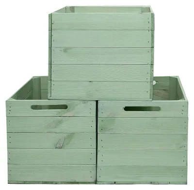 Produktbild von 3x Kallax Box Aufbewahrungsbox aus Holz für Kallax Regal