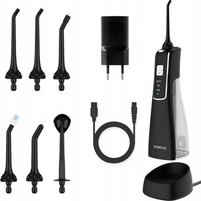 Produktbild von Krexus Dental Irrigator Kabellos 6 Düsen Induktiv Laden 3 Modi