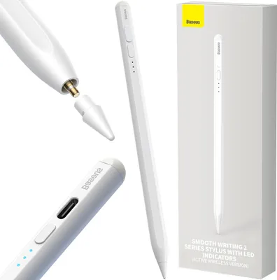 Zdjęcie produktu dla Aktywny Rysik Stylus Do Ipad Baseus Smooth Writing 2 Sxbc060502 - Biały