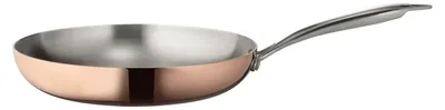 Obrázek produktu pro Mette Blomsterberg, model 201231, kulatá univerzální pánev, měď, nerezová ocel, nerezová ocel, Blomsterberg, měď