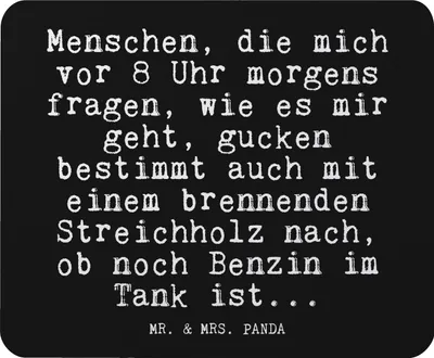 Produktbild von Mr. & Mrs. Panda Mouse Pad Menschen, die mich vor... - Schwarz - Geschenk, Arbeitskollege, computer mauspad, pc mousepad, Kollegen, laptop, Chef, Kollege, Frühaufsteher