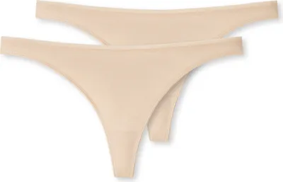 Produktbild von SCHIESSER 95/5 (2-pack), dames string biologisch katoen zand
