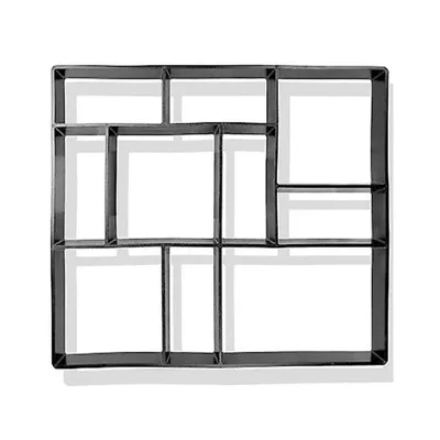 Obrázek produktu pro 2 ks odlévací formy dlažební kámen forma dlažební kámen forma pro DIY betonové formy chodník forma, nášlapné kameny bednění forma 45 cm x 40 cm