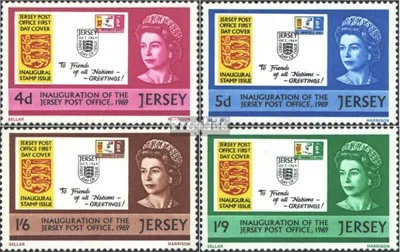 Produktbild von Briefmarken GB - Jersey 1969 Mi 22-25 (kompl.Ausg.) postfrisch Postdienst