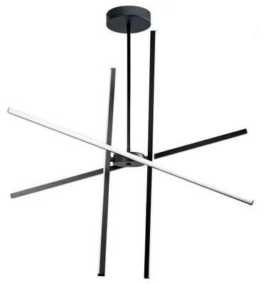 Image de Plafonnier Toolight App1929-Cp Black Led Noir