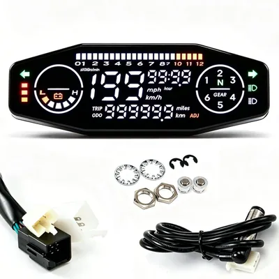 Obrázok produktu pre Univerzálny motocyklový rýchlomer s LED podsvietením