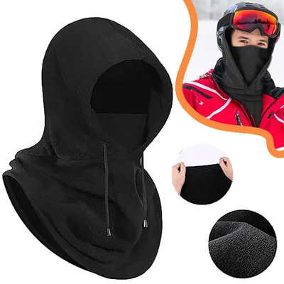 Produktbild von Winter Sturmhaube Fleece, Warme Skimaske, Gesichtshaube Mütze für Motorrad, Fahrrad, Skifahren, Snowboard, Outdoor Sport, Herren und Damen