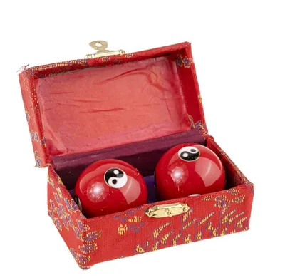 Productafbeelding van Lachineuse – Yin-Yang Qi-Gong kogelset – Antistress, emaille – Ø 45 mm
