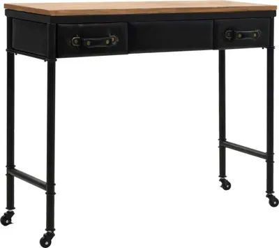 Produktbild von Konsolentisch MDF und Tannenholz 100 x 33,5 x 80 cm