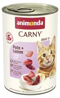Produktbild von Animonda Carny Adult 400g Nassfutter für Katzen mit Truthahn und Lamm