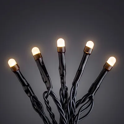 Produktbild von Konstsmide Micro LED Lichterkette, gefrostet, 40 bernsteinfarbene Diode