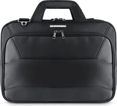 Produktbild von Zagatto Qualität ZG136 London Kollektion Gross 17,3 Zoll 30x45x15 cm Notebooktasche Aktentasche Laptop-Tasche Schultasche laptoptasche Schwarz Schutztasche sleeve