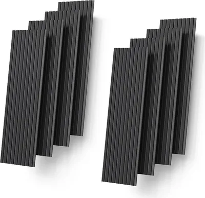 Immagine prodotto di Pannelli a parete Livinity Grivola Nero 8 pezzi, Model 59284
