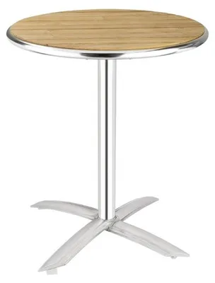 Zdjęcie produktu dla Stół składany okrągły Bolero z drewna jesionowego, 1 noga, 60 cm