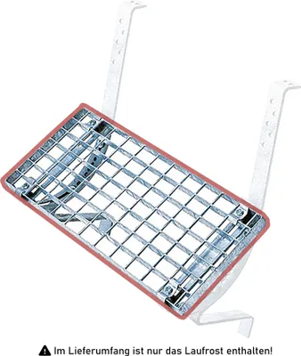 Produktbild von Iller Laufrost, Trittrost 60x25cm rot