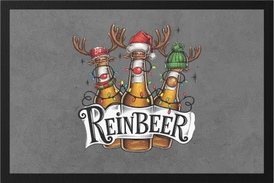 Produktbild von ReinBeer Fußmatte Bier Weihnachten Geschenkidee Weihnachtsbier Party Accessoire