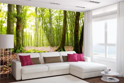 Produktbild von Vlies Fototapete SONNENUNTERGANG IM HERBSTLICHEN WALD 375 x 250 cm (inkl. Kleister) - Vlies Tapete, Wandtapete, Wandbilder - Tapete für Wohnzimmer Schlafzimmer, Büro, Küche - Montagefertig