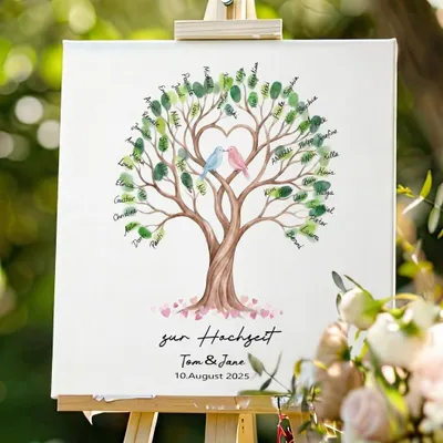 Imagen del producto de Libro de visitas con huellas dactilares para bodas