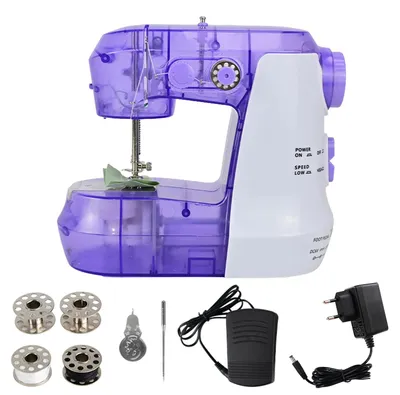 Immagine prodotto di Macchina da cucire Mini 717 - Elettrica - Per uso domestico - Compatta - Con pedale