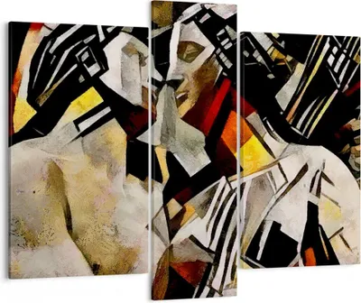 Produktbild von Bild auf Leinwand - Leinwandbild - Skulptur modern - 95x80cm - Wand Bild - Wanddeko - Wandbilder - Leinwanddruck - Bilder - Kunstdruck - Wanddekoration - Leinwand bilder - Wandkunst - CB95x80-3494