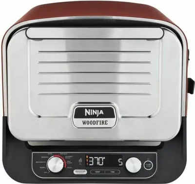 Produktbild von Elektrischer 8-in-1-Pizzaofen – NINJA – Holzfeuer – OO101EU – Pro-Heat-Platte – Pizzastein – 6 Einstellungen