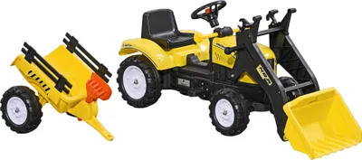 Produktbild von Kinderradlader, steuerbarer Frontlader, ab 3 Jahren, Pedalantrieb, Gelb/Schwarz