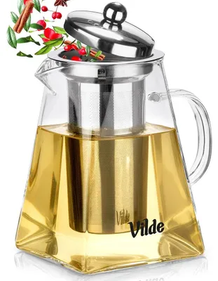 Obrázok produktu pre Čajník s nálevníkom, žiaruvzdorné sklo, 920 ml