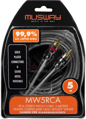 Image de MUSWAY MW5RCA Câble RCA 5 m