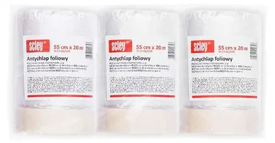Image de Film de protection Scley, film anti-poussière, largeur 55 cm, longueur 20 m, lot de 3 bâches en plastique