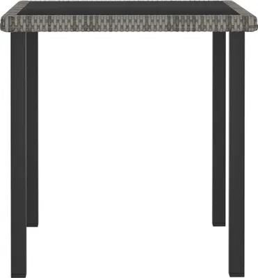 Immagine prodotto di Tavolo da Pranzo da Giardino Grigio 70x70x73 cm in Polyrattan