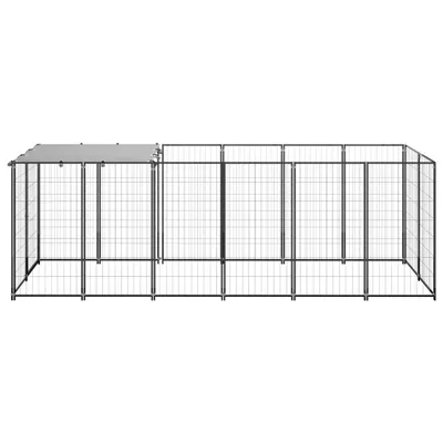 Produktbild von "Winter Sale" Sonstiges Hundezubehör - Schwarz Hundezwinger Schwarz 330x110x110cm Stahl DE2725260