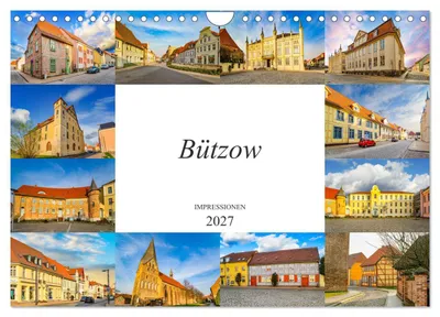 Produktbild von Bützow Impressionen (Wandkalender 2027 DIN A4 quer), CALVENDO Monatskalender