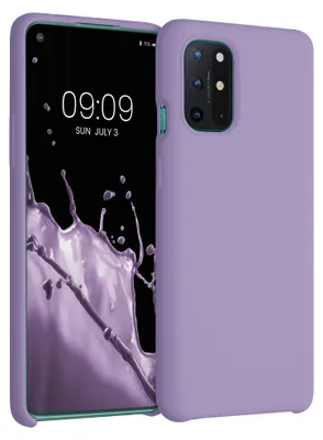 Produktbild von kwmobile Handyhülle für OnePlus 8T Hülle - Case Silikon - Kabelloses Laden - Schutzhülle Cover in Veilchen Lila