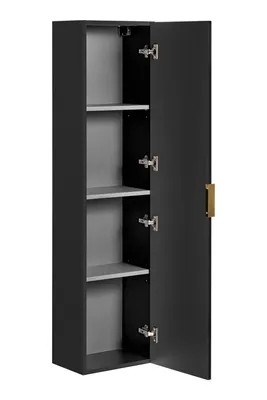 Immagine prodotto di Mobile Bagno Alto 140 Cm Nero Opaco Con Frontale Scanalato