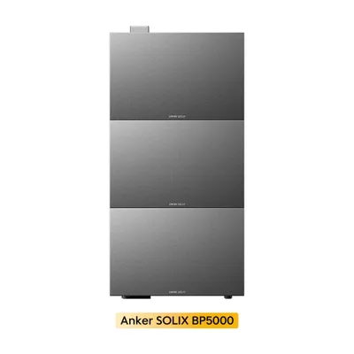 Produktbild von Anker SOLIX BP5000 Erweiterungsakku (5000Wh) x 3 für Anker SOLIX Solarbank 4 E5000 Pro (0% MwSt)
