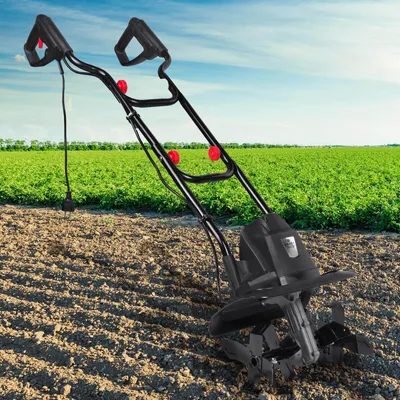 Produktbild von BRAST Motorhacke Gartenfräse Elektro | 1050 Watt | 36cm Arbeitsbreite | Schutzblech Antiblockierkupplung & Sicherheitsschalter