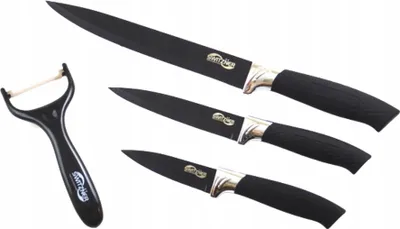Produktbild von Messer Set Edelstahl mit Keramikbeschichtung Marmor Swiss Home Küchenhilfe