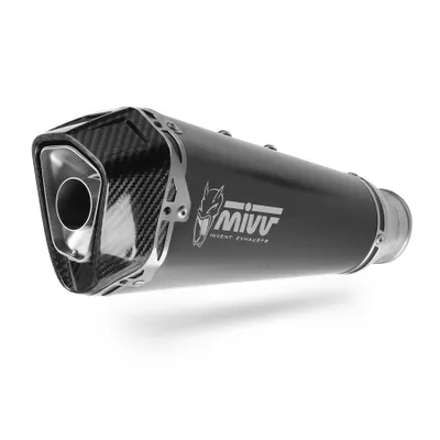 Produktbild von MIVV Delta Race Schwarz Slip-on Auspuff genehmigt für KTM 890 Duke