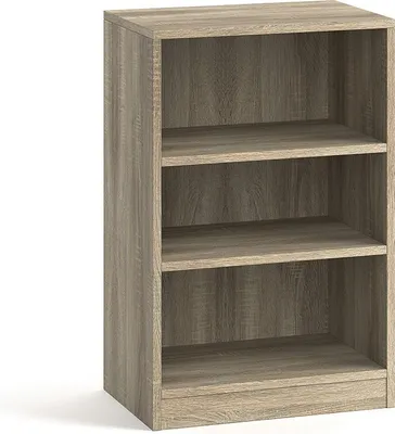 Productafbeelding van Kleine design boekenkast met 2 planken, licht eiken kleur uit de TOLLY collectie