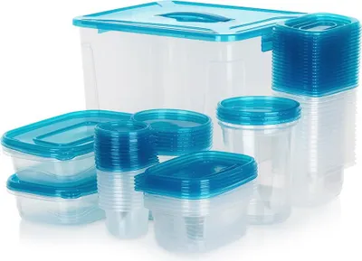 Image de Récipients alimentaires avec couvercle 50 pièces.