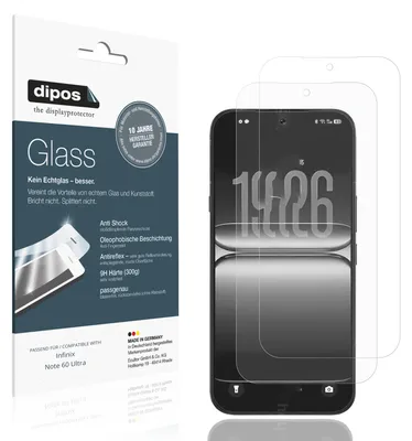 Image de 2x Protection ecrán pour Infinix Note 60 Ultra mat Verre souple Film Protecteur 9H dipos