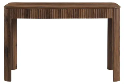 Produktbild von Schreibtisch mit 1 Schublade - Naturfarben dunkel VIRELYO