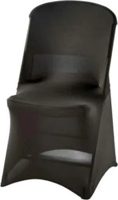 Produktbild von Stretchhusse für Buffet-Klappstuhl mit ca. 465 x 530 x 900 mm (BxTxH), schwarz